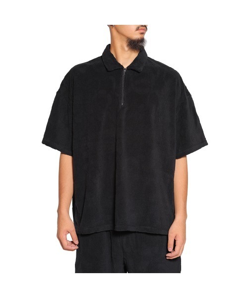 Snake Pattern Jacquard Pile Polo — поло жаккард с узором «змеи» и ворсом
