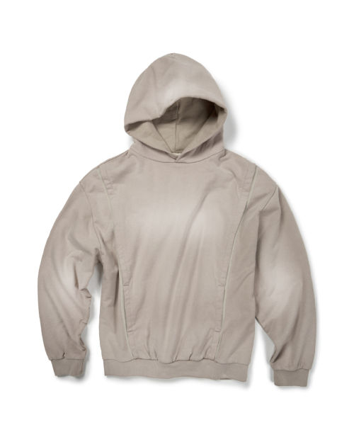 H.B TAPE WASHED HOODIE (BEIGE) — худи бежевая