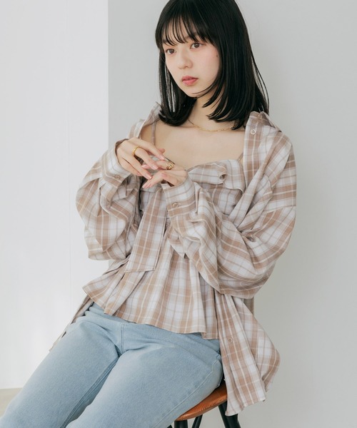 Мультий‑вэй Big Check Shirt — женская oversize рубашка 590779