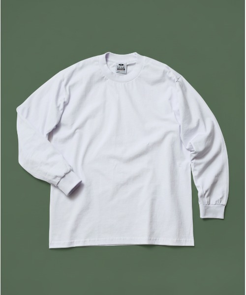 PROCLUB Heavyweight Cotton Long Sleeve Crew Neck T‑shirt толстовка без швов унисекс крут‑нек