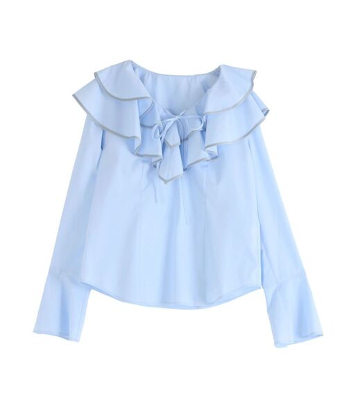 Ruffle piping blouse [официальная]
