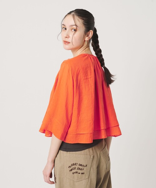 Мабленд Front Ribbon 티аrd — блузка‑свитер с лентой, washable