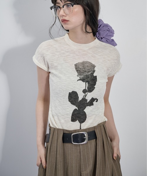 Flowprint French sleeve shirt — свободная рубашка с французским рукавом