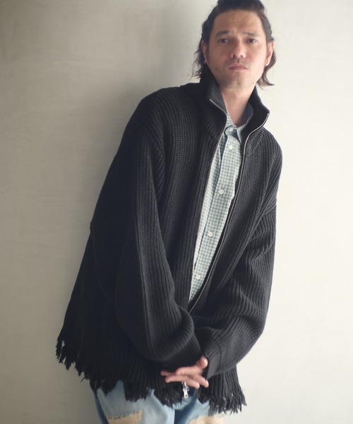 mcg3703 — cotton wool damaged drivers knit — драйверс-нит из хлопка (AP2521028)