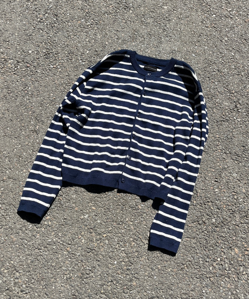 ESS — Stripe Crop Cardigan — нейлон