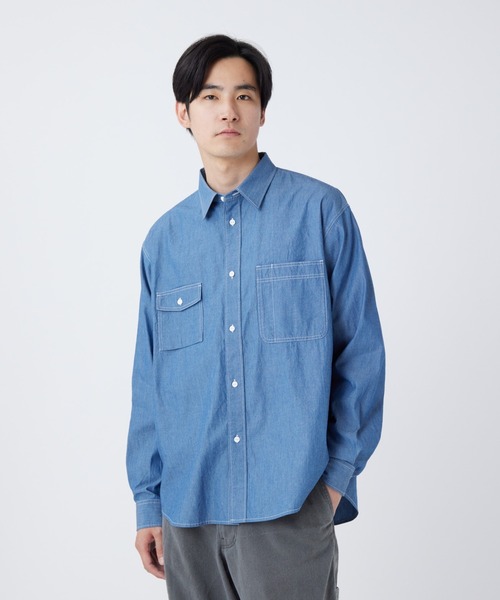 Snow Peak Chambray Work Shirt — рабочая рубашка из шамбре