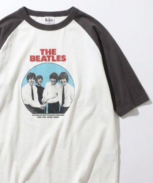 2026SS The Beatles / Beatles Oversized Raglan T‑shirt Front Back Print, полус рукав, мужская размерная сетка