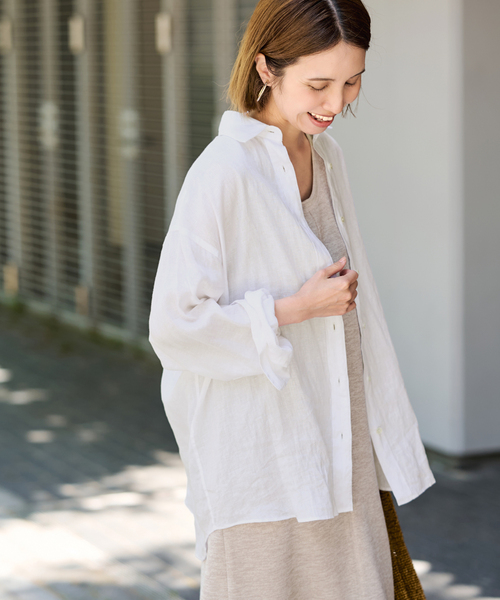 [Новый цвет/обновление] Light French Linen Regular Shirt — льняная рубашка