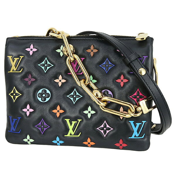Louis Vuitton Coussin BB Takashi Murakami Monogram Lamb Multicolor Black 2WAY мини-сумка (Louis Vuitton)