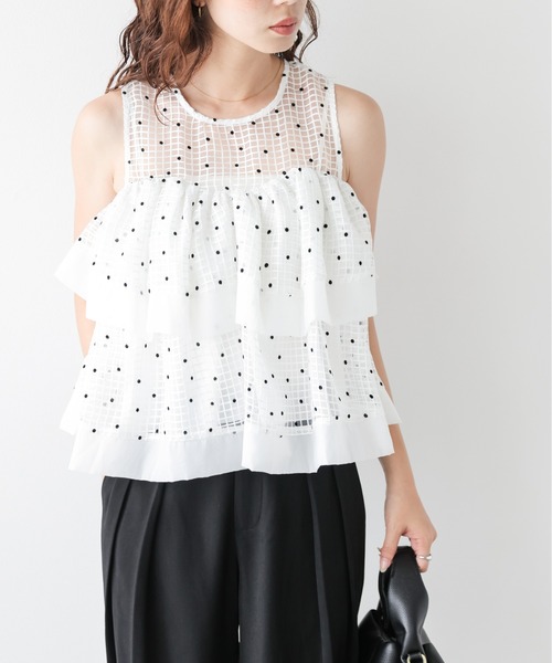 Sheardot Tieard Frill blouse — блузка с оборкой