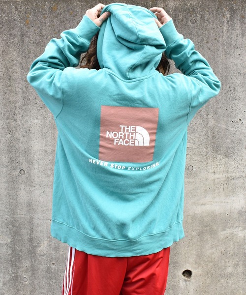 THE NORTH FACE Log Print Sweet Parker — винтажная толстовка The North Face, логотип спереди