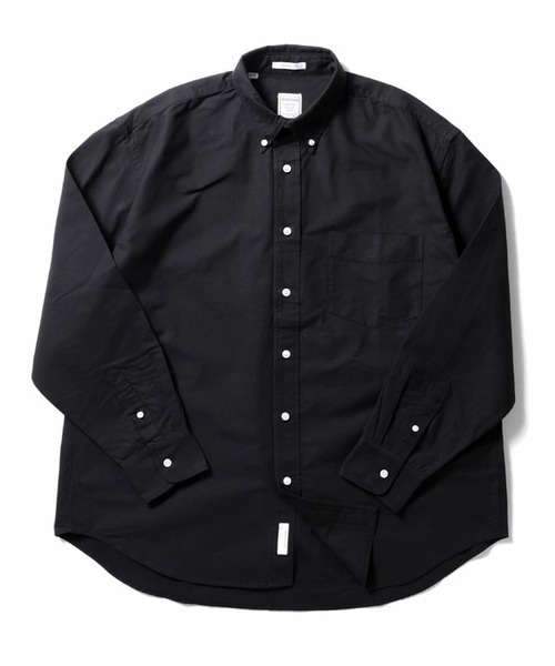 HOUSTON HOUSTON OXFORD B/D SHIRT (RELAX FIT) Oxford broad button-down shirt long sleeve relaxed fit
