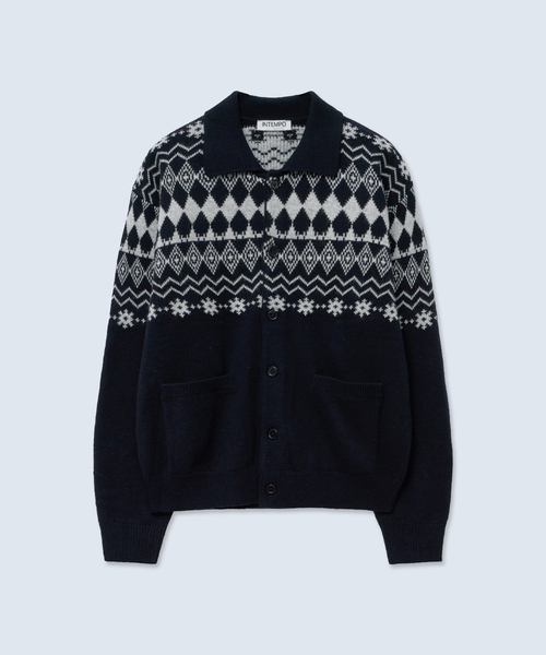 Nordic Button Cardigan — нейлоновый кардиган "Navy"
