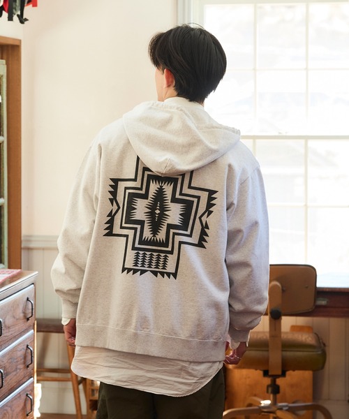 PENDLETON — Longsleeve Backprint Jack Shirt, байкерский стиль