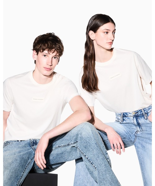 A|X Armani Exchange WE — поло с логотипом, приталенная однотонная футболка, короткий рукав (slim)