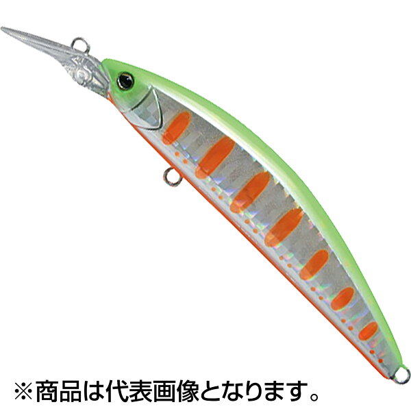 JACKALL Tricrool GT 56MD‑F — лаймово‑ямамэ модель
