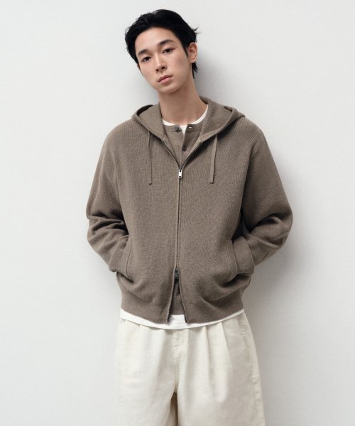Woshabulous Supreme Pocket knit niт‑футболка (Header Beige) — с нагрудным карманом