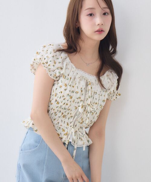 Front Ribbon Blouson — блузон с передней лентой