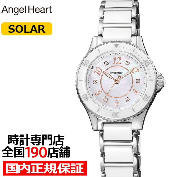 Женские часы Angel Heart Love Sports WLS29SS‑N, керамический белый корпус, серебристый циферблат