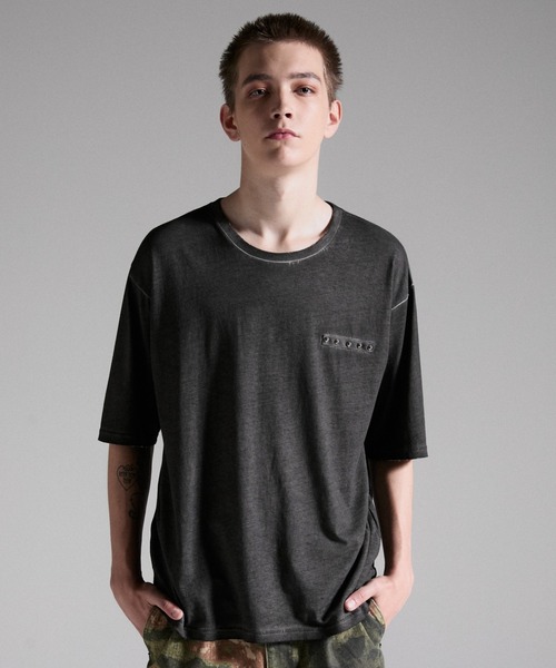 GRANCY Military Studs дизайн потертая футболка