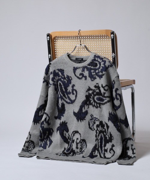 Mohair touch shaggy design — шэгги трикотаж с круглым вырезом, унисекс