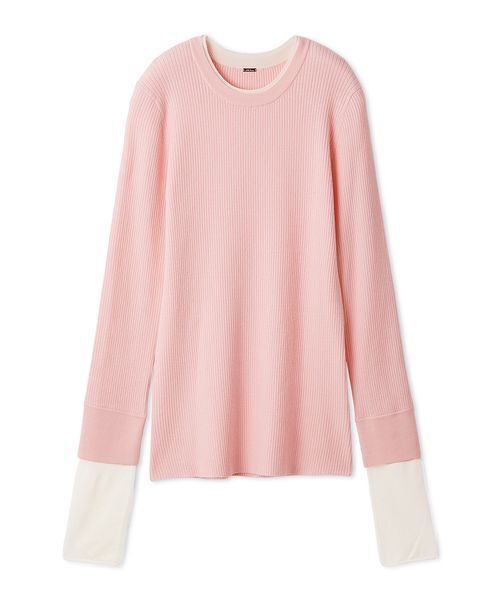 Bicolor rib knit — вязаный топ с рифлением (байкала)