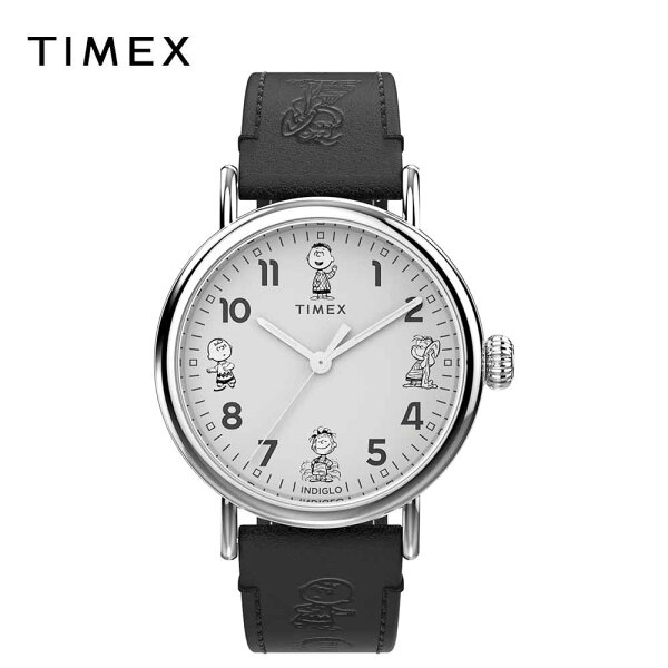 TIMEX Peanuts Snoopy Standard — наручные часы TW2W45900, коричневый ремешок, модель для зарубежья (не выпускалась в Японии)