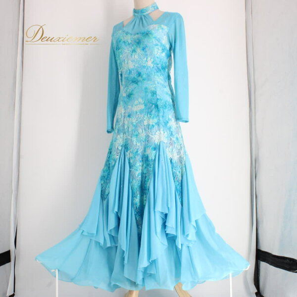 prima boutique — социaльные танцы: платье/юбка/стандарт, белое с узором, вечернее платье D043-2510122016264