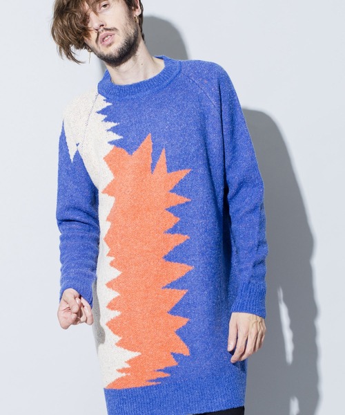 NO ID. Slub Knit Long Pullover — вязаный длинный пуловер
