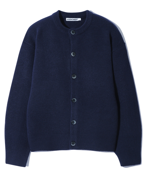 Round-neck knit button-down cardigan Neivy