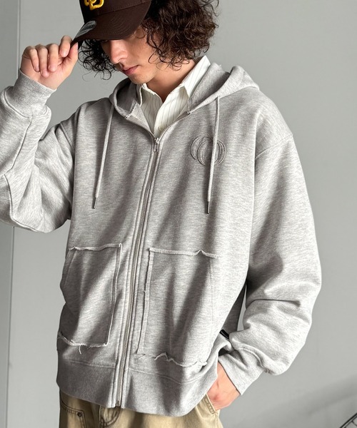Appliqu Detail Full-Zip Hoodie толстовка на молнии с аппликацией «повседневный апдейт»