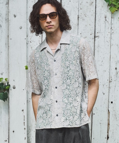 Flower lace shirts — кружевная цветочная рубашка