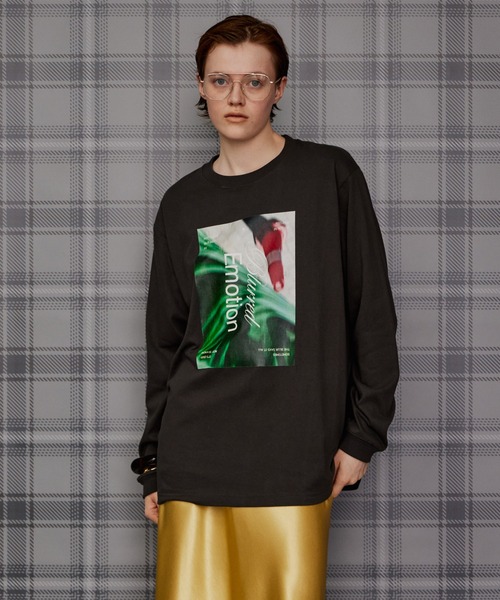 【2026 Autumn PRE-ORDER】 Blurred Emotion Logo Print Long Sleeve T-Shirt / BlurredEmotion