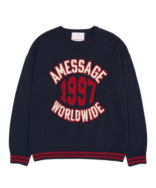 1997 JACQUARD SWEATER NAVY (AM2ESUK600A)