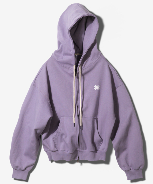 SYMBOL Over Fit Double Jersey Hooded Zipup — худи на молнии, пурпурный