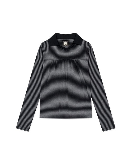 W 72 Stripe LS Polo — поло с длинными рукавами в полоску