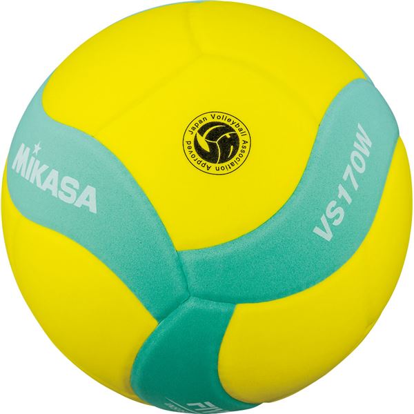 MIKASA Smile волейбольный мяч №5 официального размера FIVB VS170WYG — желтый и зеленый