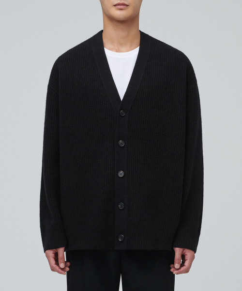Lamps wool oversize парка кардиган [черный]