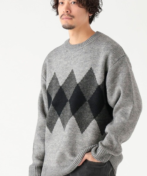 5-джерси Argyle knit — вязаная жилетка (унисекс)