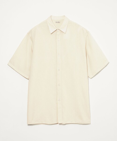 Steven Alan Dobby Regular Collar Short Sleeve Shirt BOX — рубашка с воротником regular