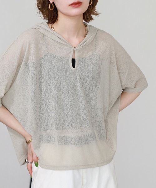 Shirt Heather‑layered parka полу‑рукав