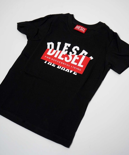 DIESEL (Дизель) Kids & Junior бренд футболка с коротким рукавом брэнд‑лого поло‑шерт