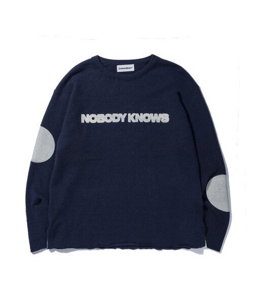 NOBODY KNOWS CREWNECK NAVY
