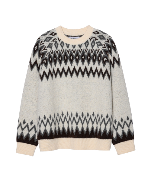 Noludick pattern pullover [Айвори]