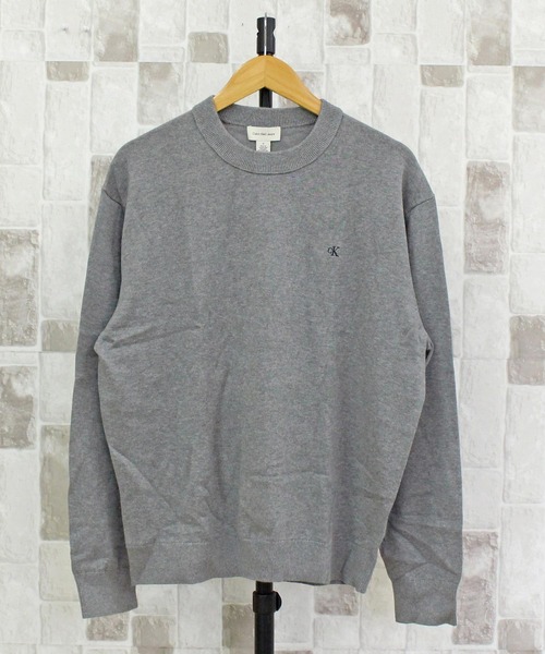 CKJ Cotton Easy Fit Crewneck Sweater — хлопковый свитер свободного кроя