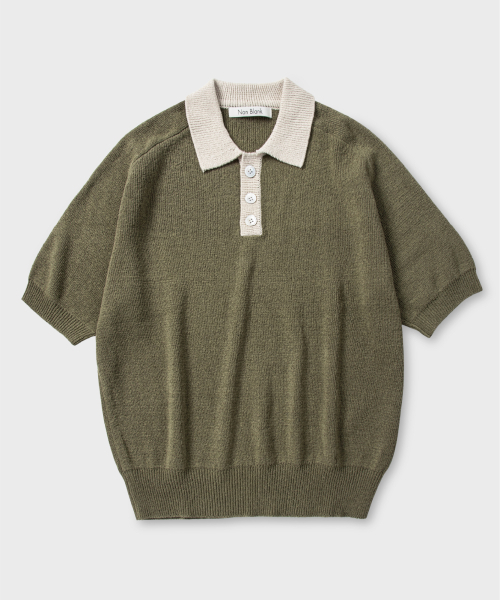 Raglan half‑sleeve crewneck кардиган — deep green (темно‑зеленый)