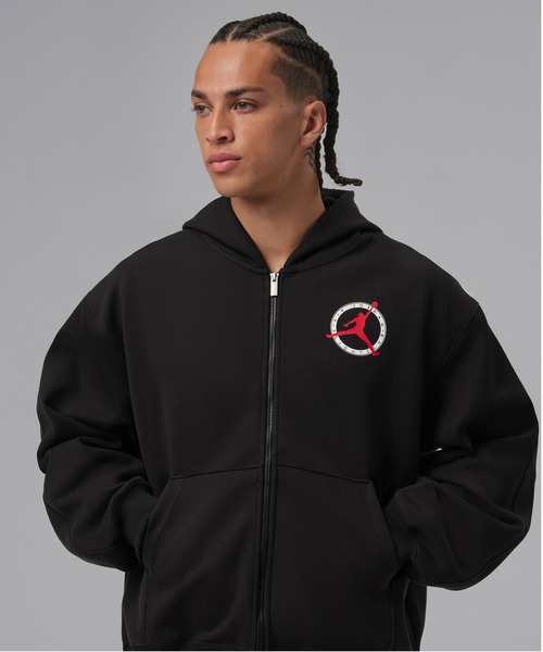 JORDAN BRAND M J FLT CLB KNIT FZ — Jordan Brand FLT CLB вязаная толстовка‑молния L/S Top / NIKE [SP]