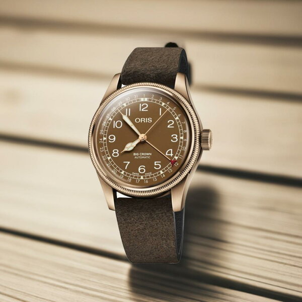 [Гордость Herschstein с 1904 года] Часы Oris Big Crown Pointer Date, бронзовые, мужские, 754 7741 3166-07 5 20 74BR, автоматические, подарочные, официальный 3-летний гарантийный срок в Японии