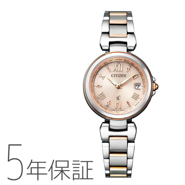 XC кросс-шифп Happy Flight pink gold экодрайв наручные часы EC1034-59W CITIZEN женские часы редизайн, состояние: аккуратно