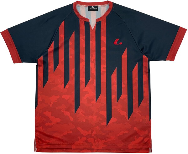 LUCENT тенисный геймшут панц Uni футболка (без воротника) [red] XLH3541 мужская/женская